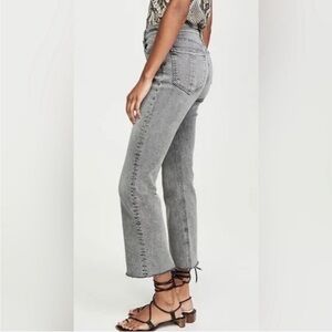 rag & bone Women's Straight Leg Gray Jeans